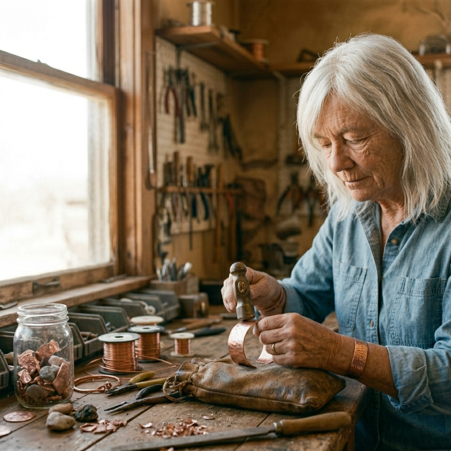 Mary's Dune Copper Anklet