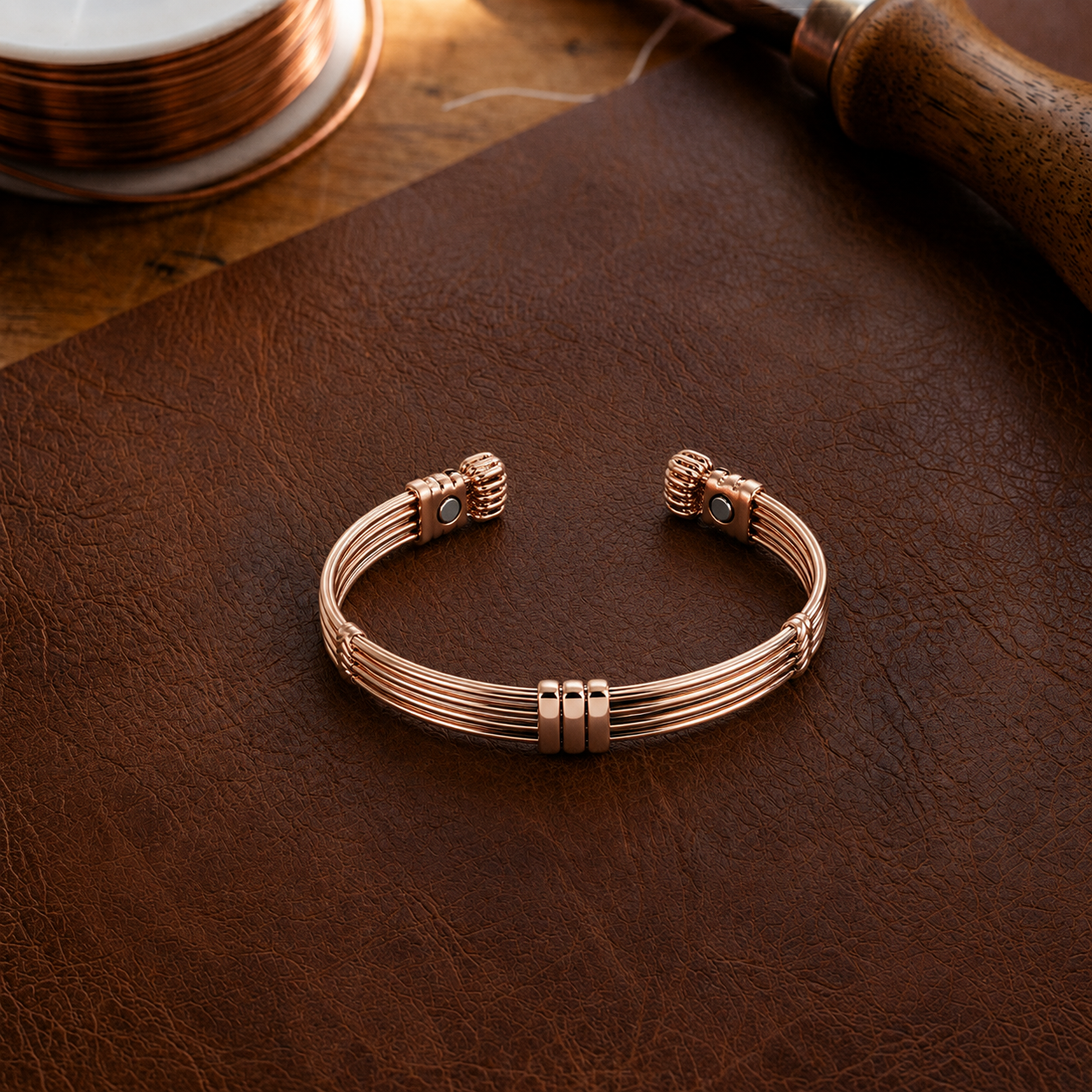 Mary's Cord Copper Bracelet