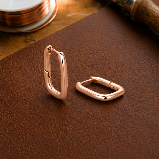 Mary's Clasp Copper Earrings