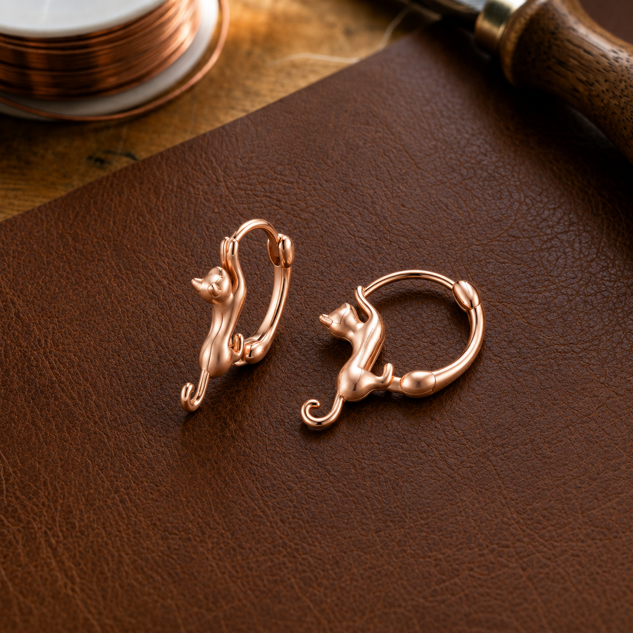 Mary's Kiln Copper Earrings