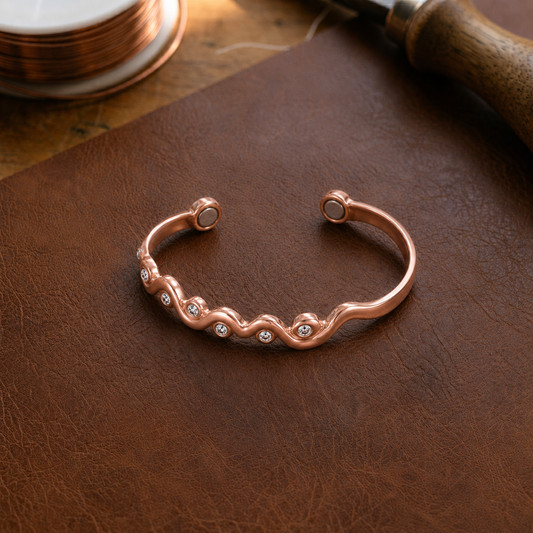 Mary's Ripple Copper Bracelet