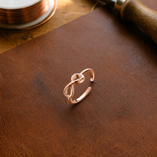 Mary's Loop Copper Toe Ring