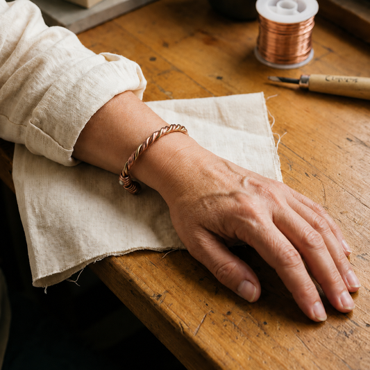 Mary's Twine Copper Bracelet