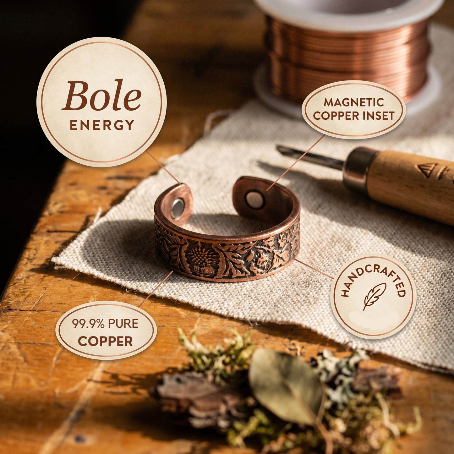 Mary's Bole Copper Ring