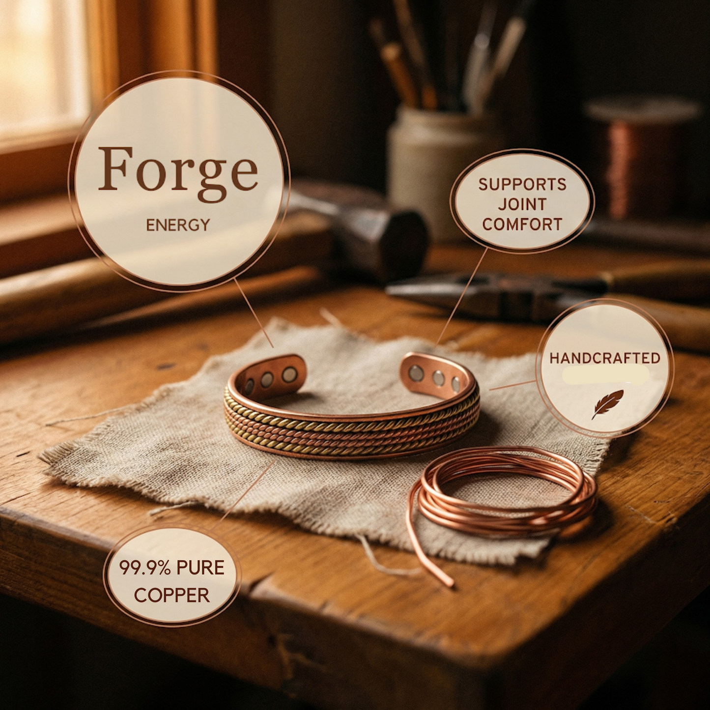 Mary's Forge Copper Bracelet