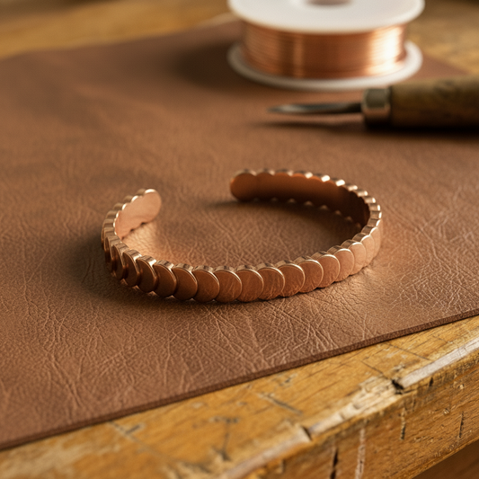 Mary's Tide Copper Bracelet