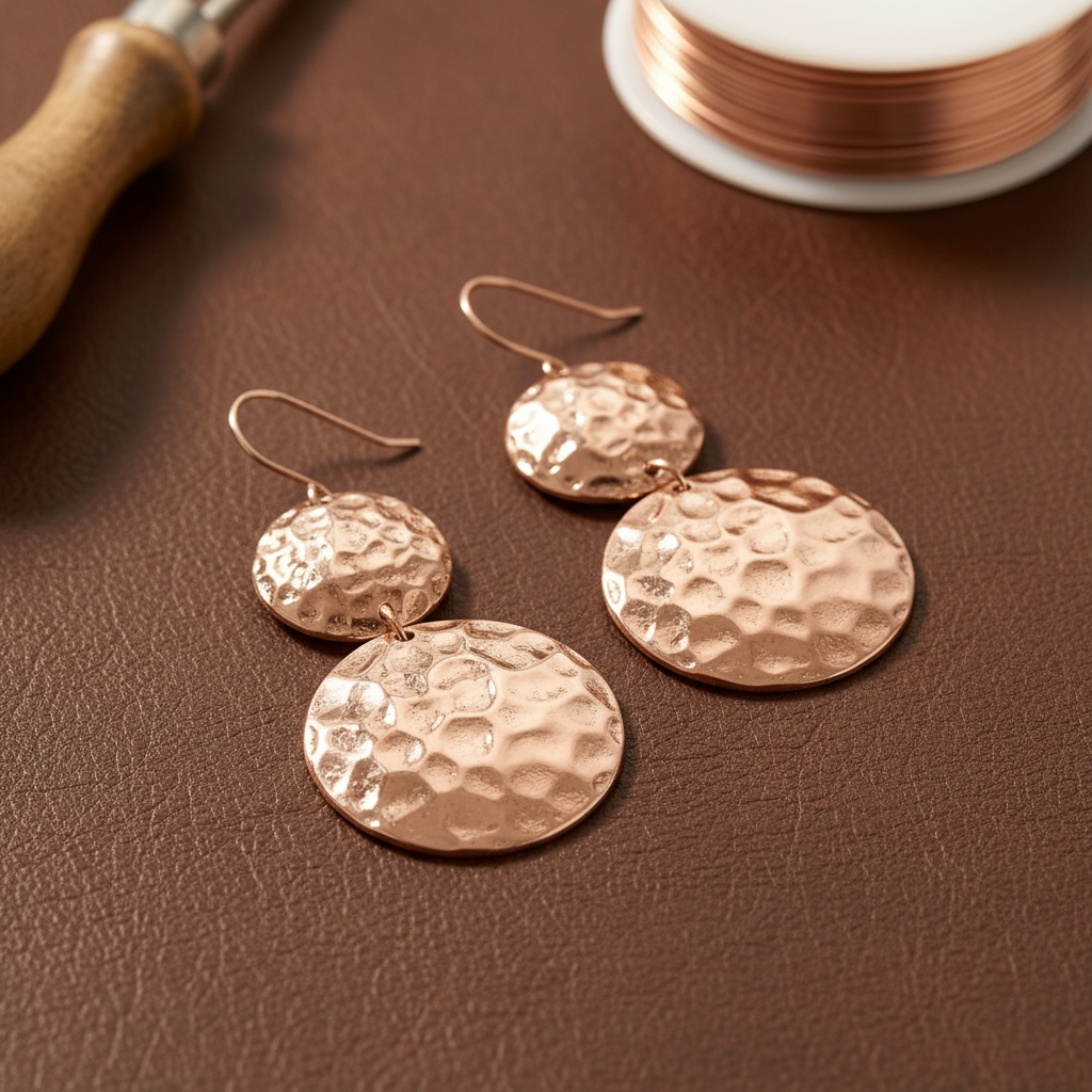 Mary's Solstice Copper Earrings