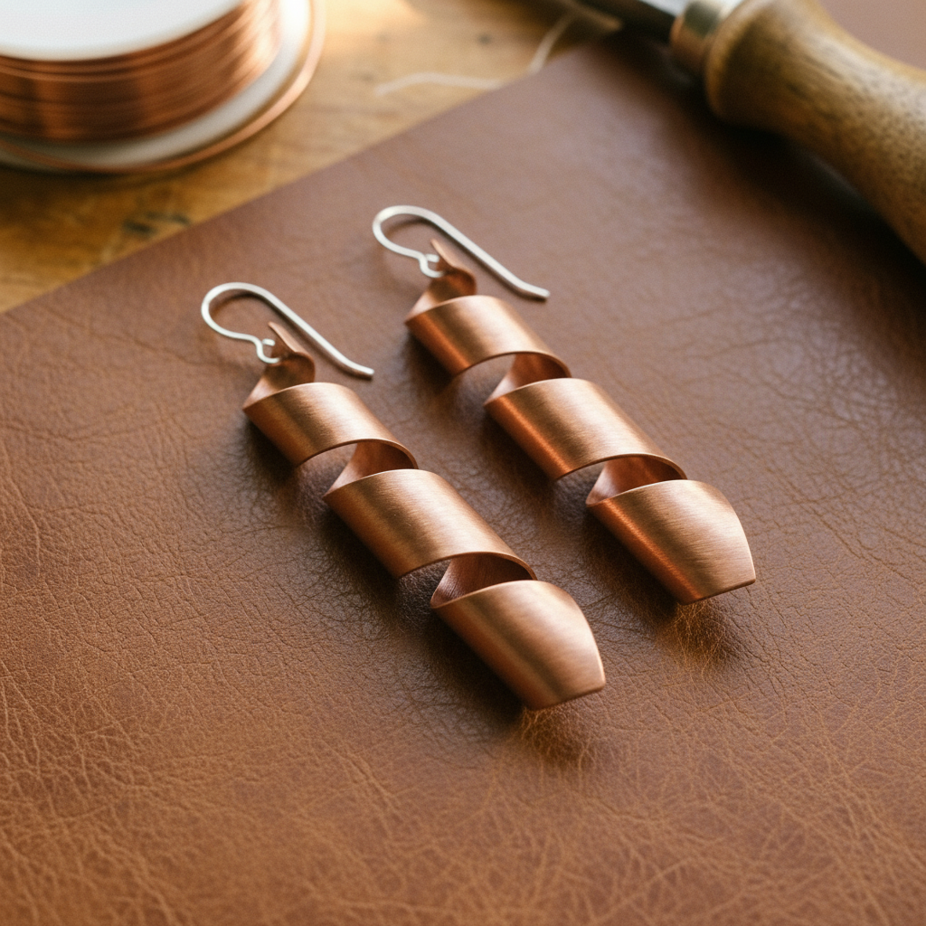 Mary's Dusk Copper Earrings