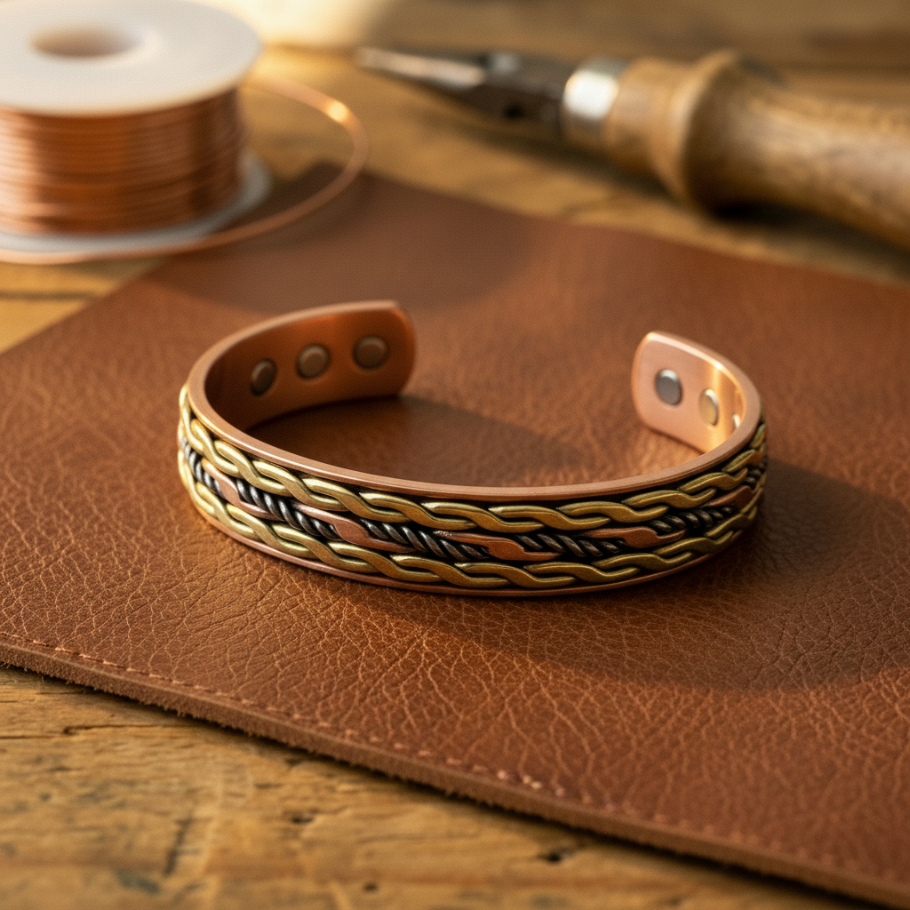 Mary's Weave Copper Bracelet