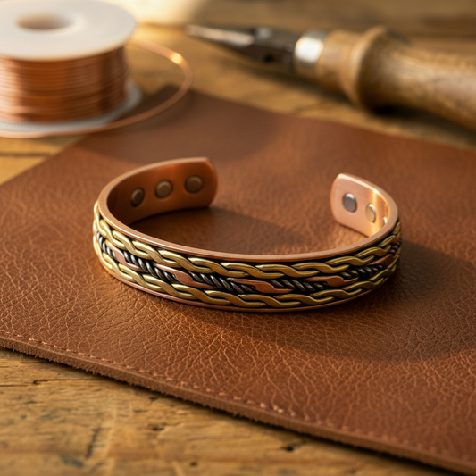 Mary's Weave Copper Bracelet