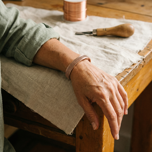 Mary's Weave Copper Bracelet