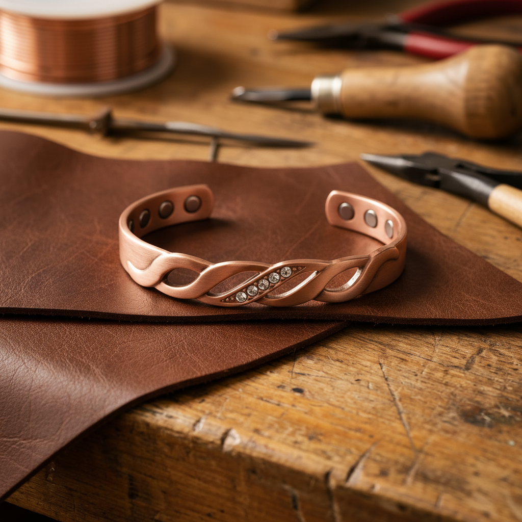 Mary's Seam Copper Bracelet