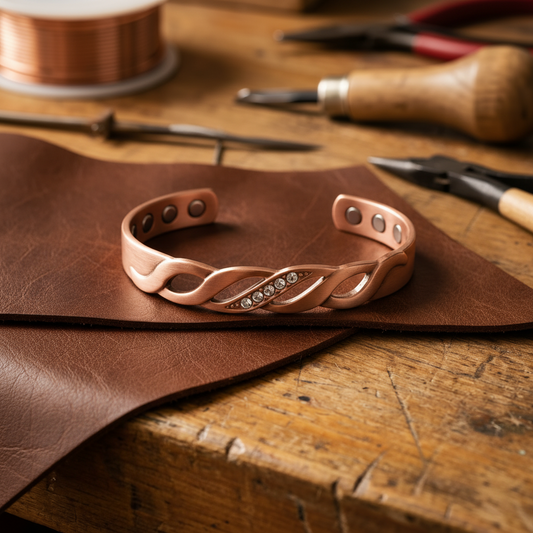 Mary's Seam Copper Bracelet