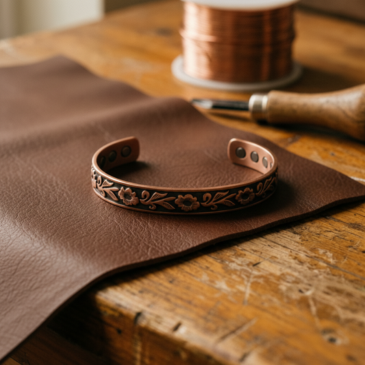 Mary's Vine Copper Bracelet