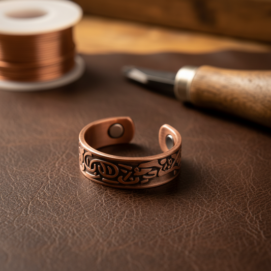 Mary's Burr Copper Ring