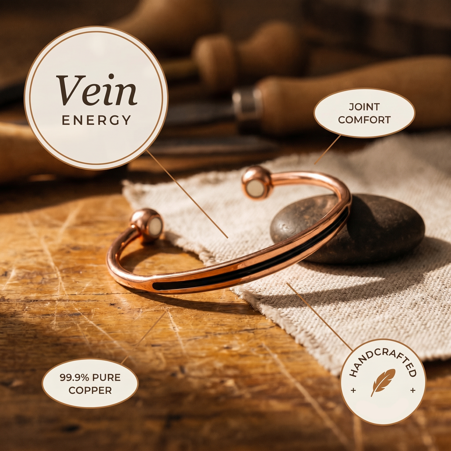 Mary's Vein Copper Bracelet