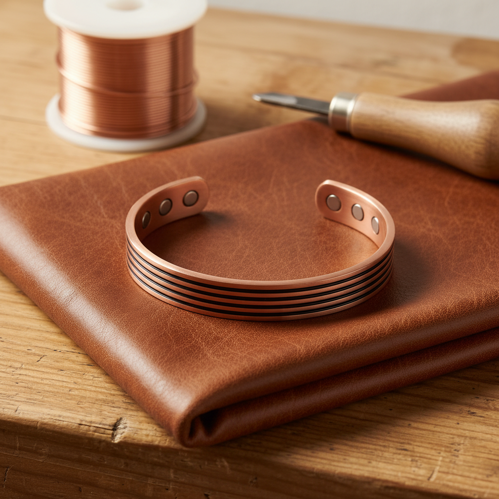Mary's Sage Copper Bracelet