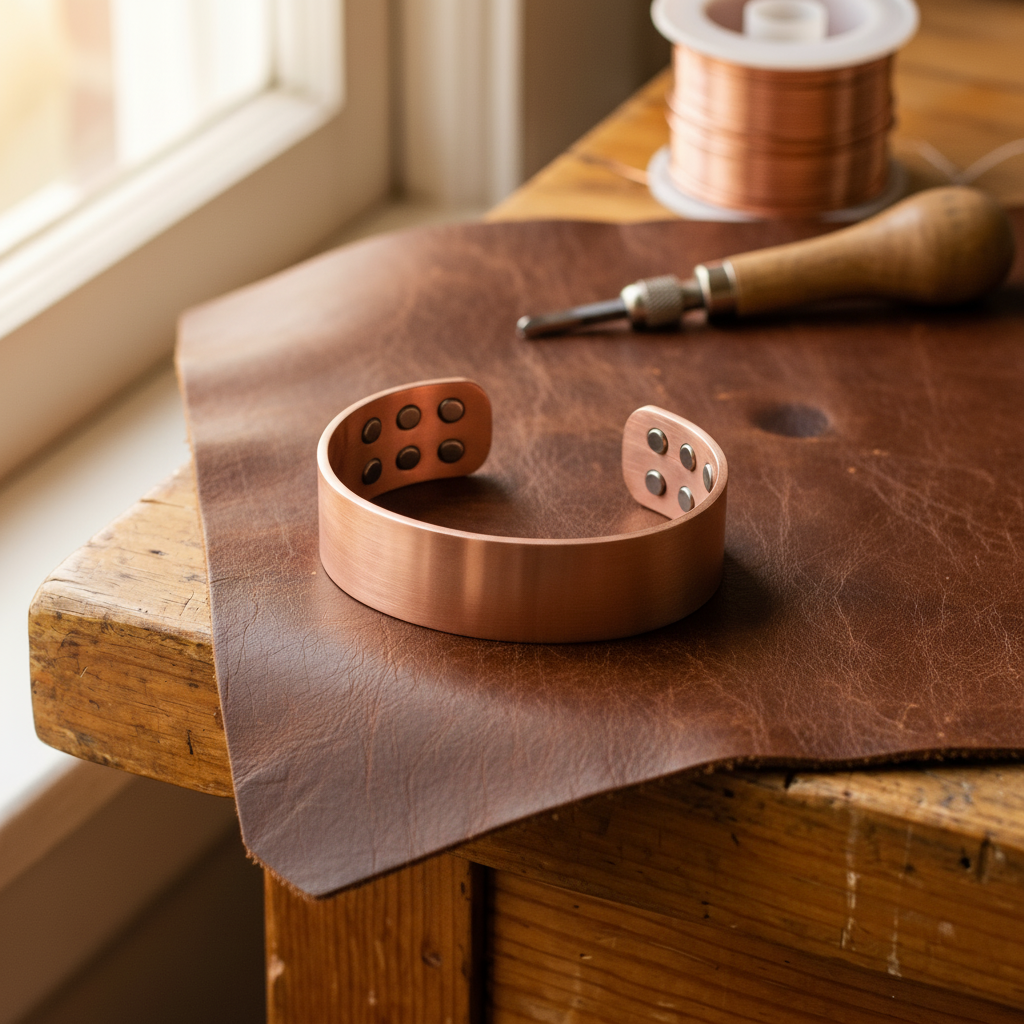 Mary's Anvil Copper Bracelet