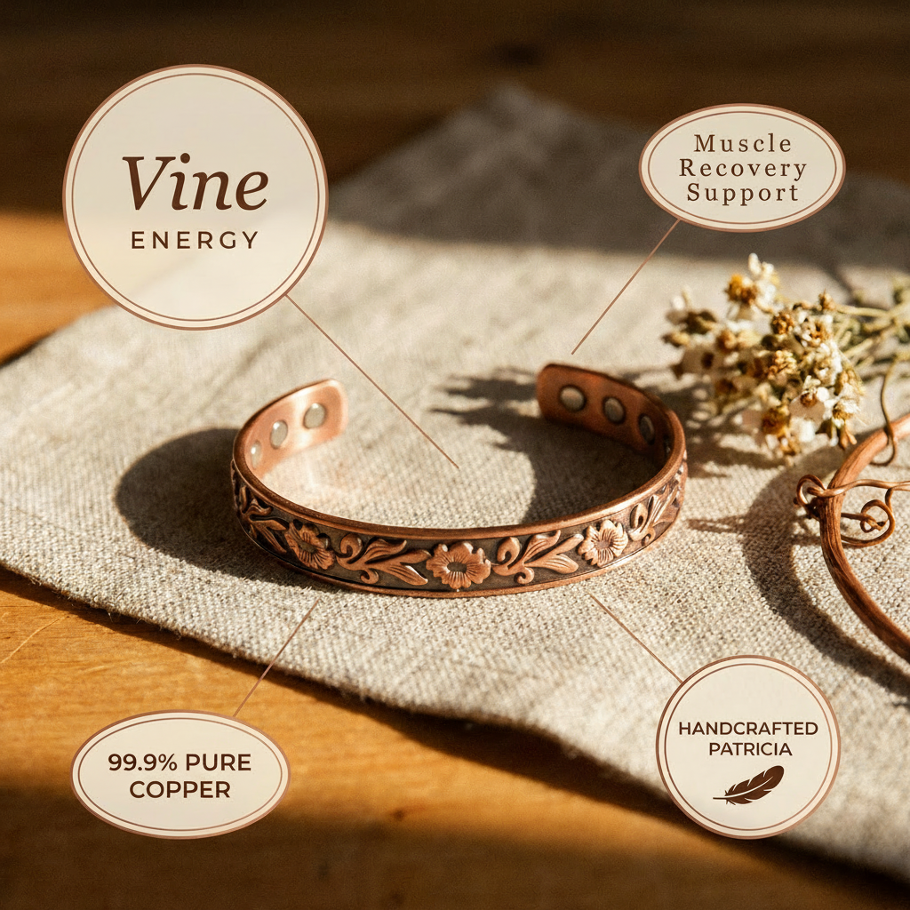 Mary's Vine Copper Bracelet
