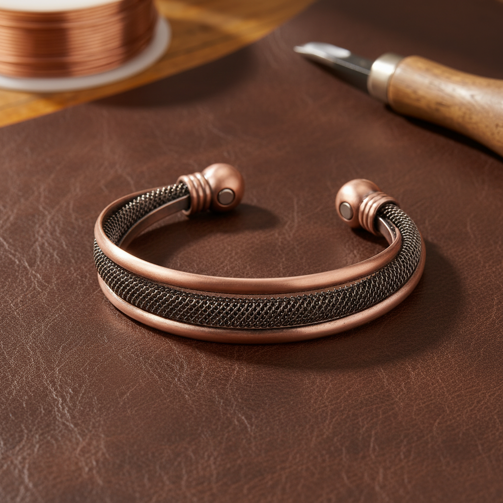 Mary's Cairn Copper Bracelet
