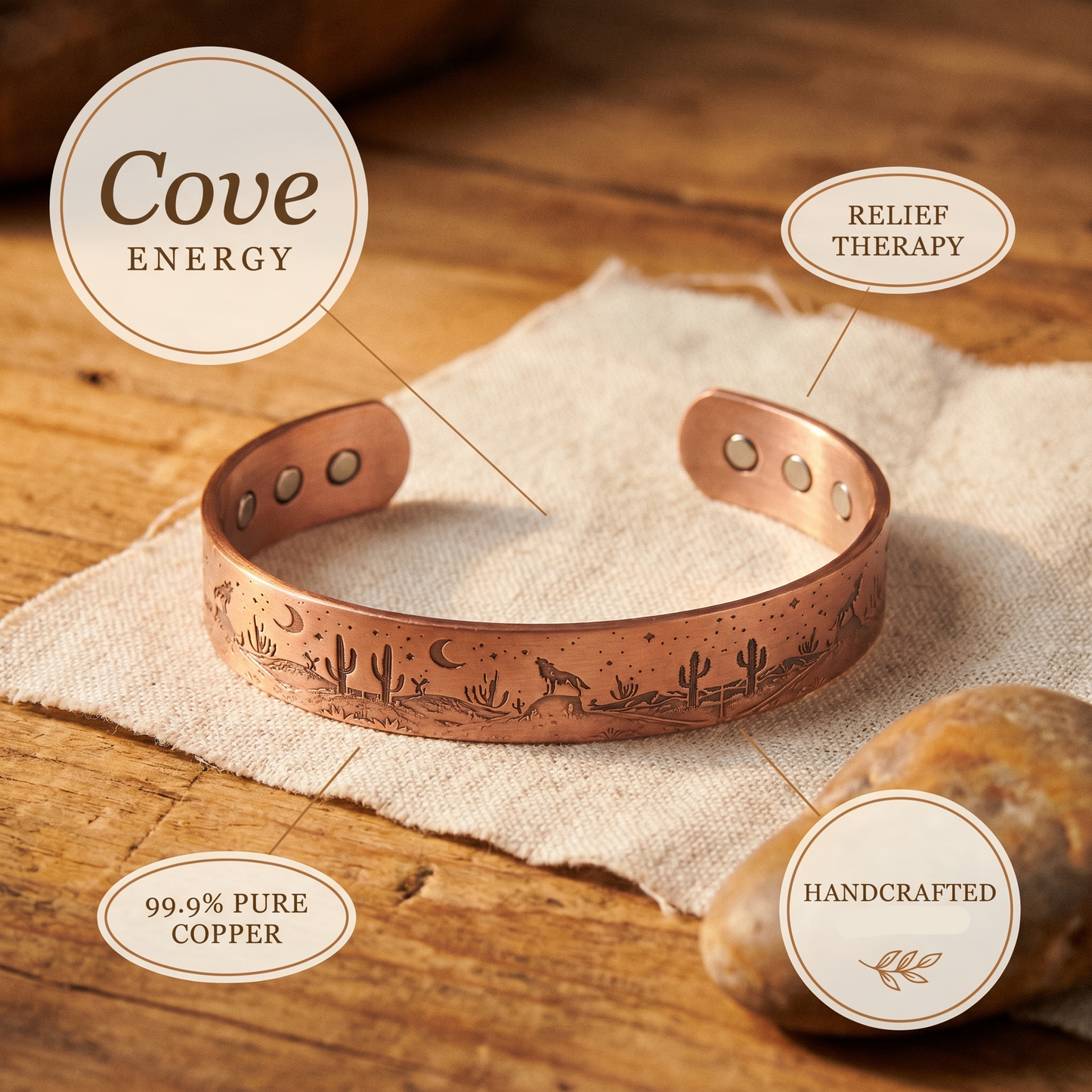 Mary's Cove Copper Bracelet
