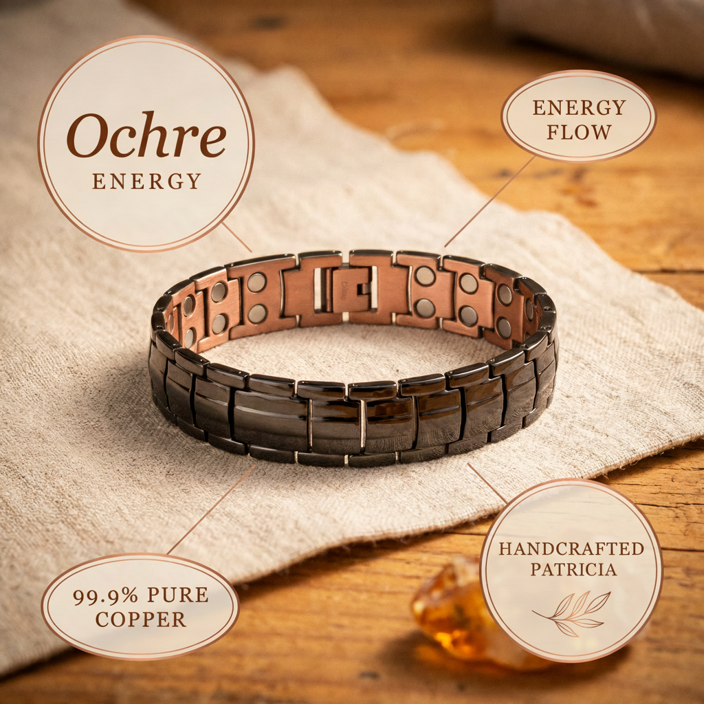 Mary's Ochre Men's  Copper Bracelet